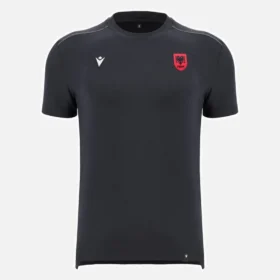 Athleisure T-Shirt nera da uomo Albania National Team FSHF 2026/27