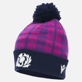 Berretto con pompon blu navy e viola Scottish Rugby 2025/26