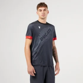 Camicia da padel nera Macron X Ducati