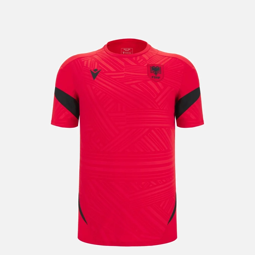 Camicie da allenamento rosse Junior della Nazionale Albanese FSHF 2026/27 Camicie da allenamento rosse Junior della Nazionale Albanese FSHF 2026/27