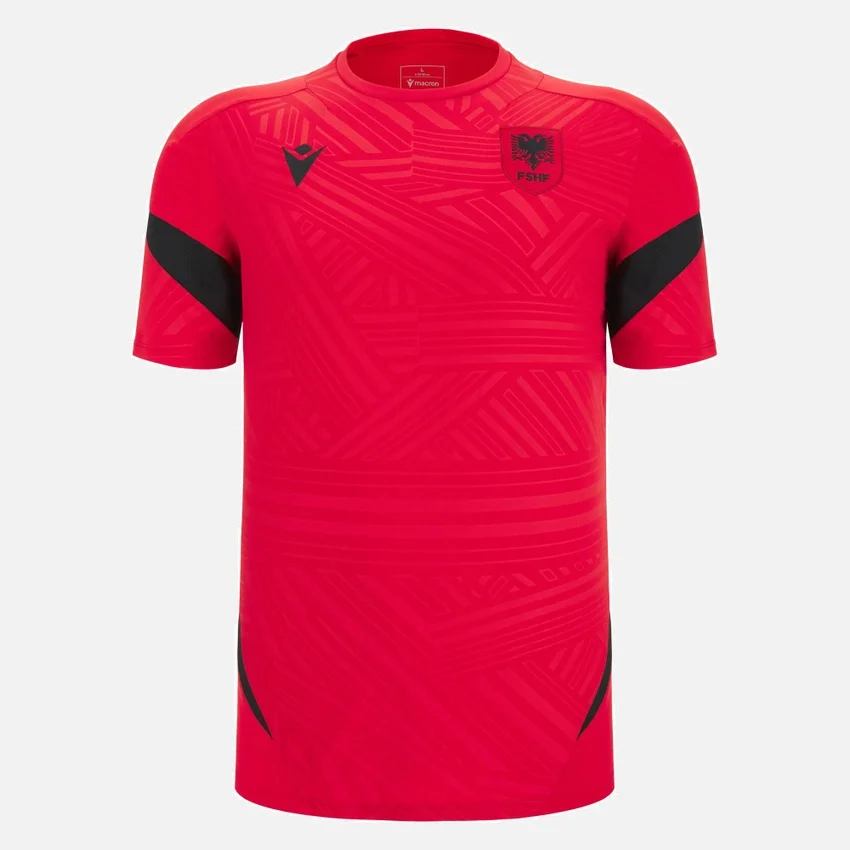 Camicie da allenamento rosse per adulti della Nazionale Albanese FSHF 2026/27 Camicie da allenamento rosse per adulti della Nazionale Albanese FSHF 2026/27