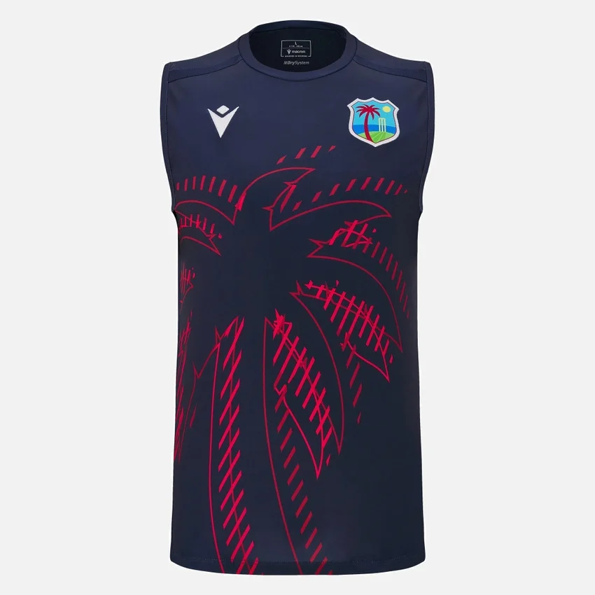 Camicie da allenamento senza maniche per adulti West Indies Cricket 2025/26 Camicie da allenamento senza maniche per adulti West Indies Cricket 2025/26
