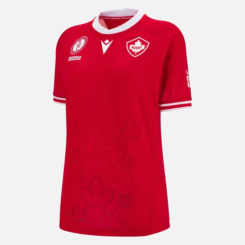 Camicie da casa replica da donna Canada Rugby WRWC 2025 Camicie da casa replica da donna Canada Rugby WRWC 2025