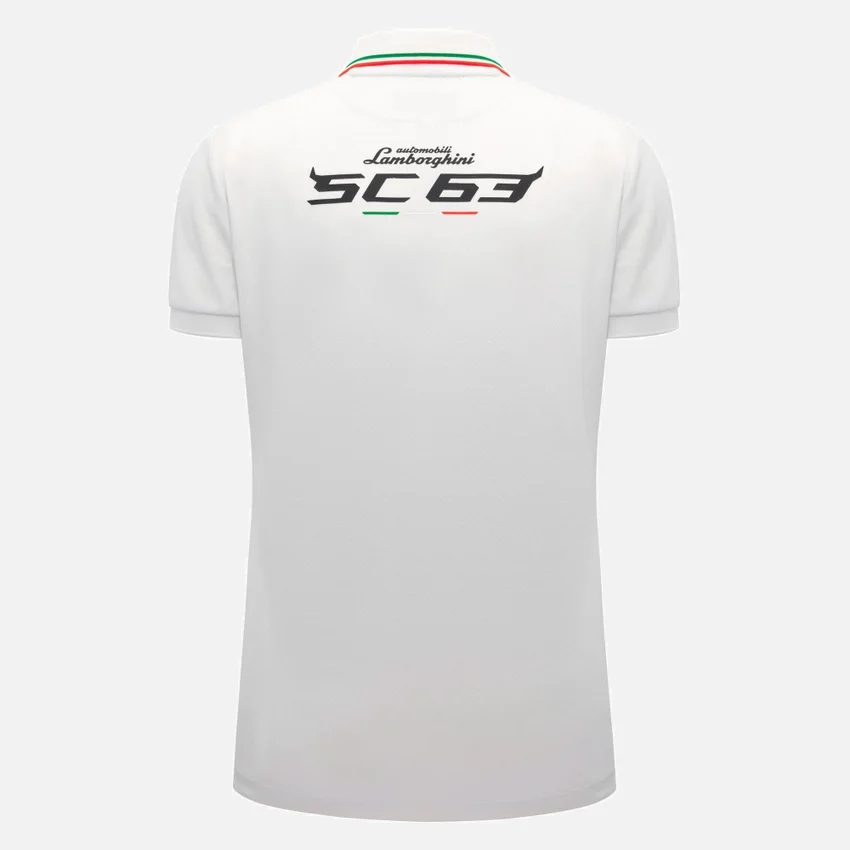 Camicie da donna bianche Automobili Lamborghini Squadra Corse Camicie da donna bianche Automobili Lamborghini Squadra Corse