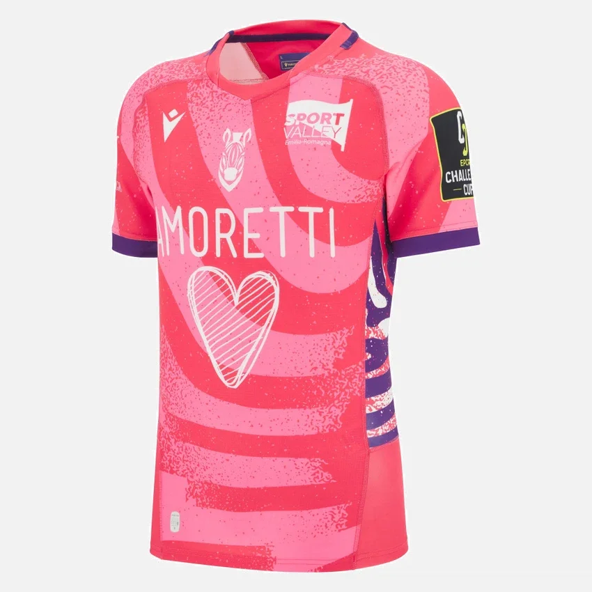 Camicie da gioco autentiche Zebre Parma 2025/26 per adulti Camicie da gioco autentiche Zebre Parma 2025/26 per adulti
