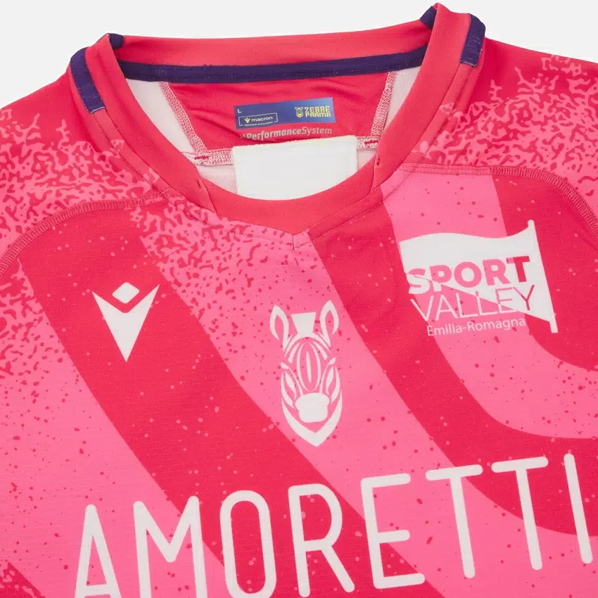 Camicie da gioco autentiche Zebre Parma 2025/26 per adulti Camicie da gioco autentiche Zebre Parma 2025/26 per adulti