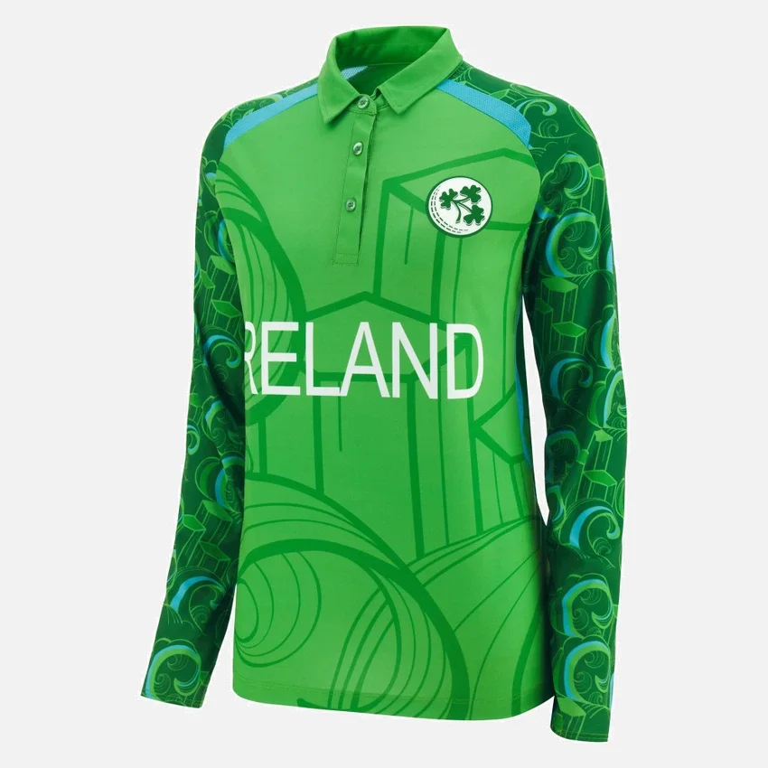 Camicie da partita a maniche lunghe T-20 della squadra di cricket femminile dell’Irlanda 2026/28 Camicie da partita a maniche lunghe T-20 della squadra di cricket femminile dell’Irlanda 2026/28