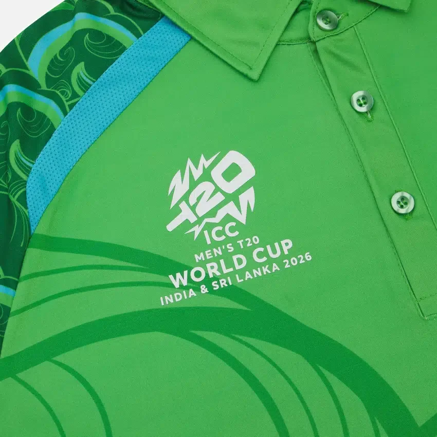 Camicie da partita a maniche lunghe T-20 Junior della squadra di cricket irlandese per la Coppa del Mondo 2026 Camicie da partita a maniche lunghe T-20 Junior della squadra di cricket irlandese per la Coppa del Mondo 2026