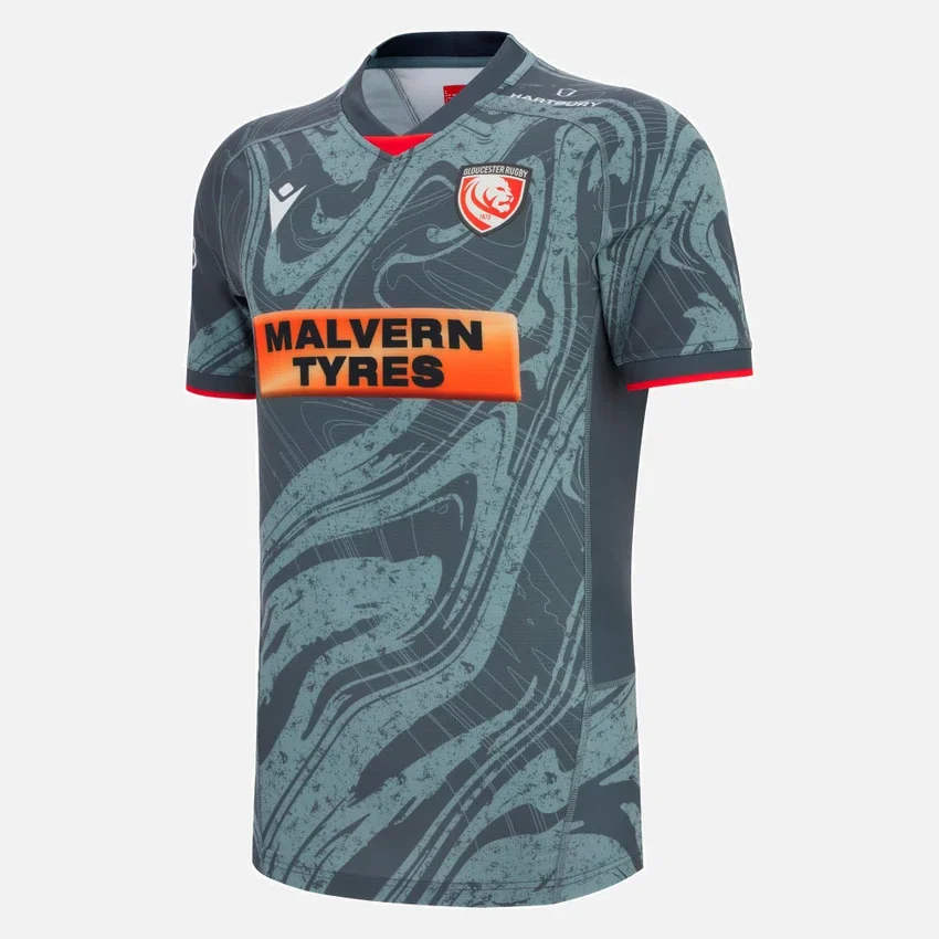 Camicie da partita Euro 2025/26 del Gloucester Rugby Camicie da partita Euro 2025/26 del Gloucester Rugby