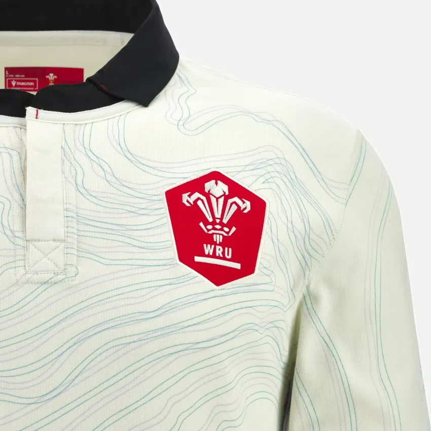 Camicie da rugby gallese 2025/26 in cotone a maniche lunghe Camicie da rugby gallese 2025/26 in cotone a maniche lunghe