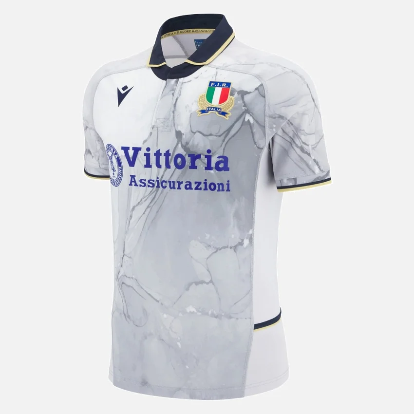 Camicie da trasferta autentiche Italia Rugby 2025/26 per adulti Camicie da trasferta autentiche Italia Rugby 2025/26 per adulti