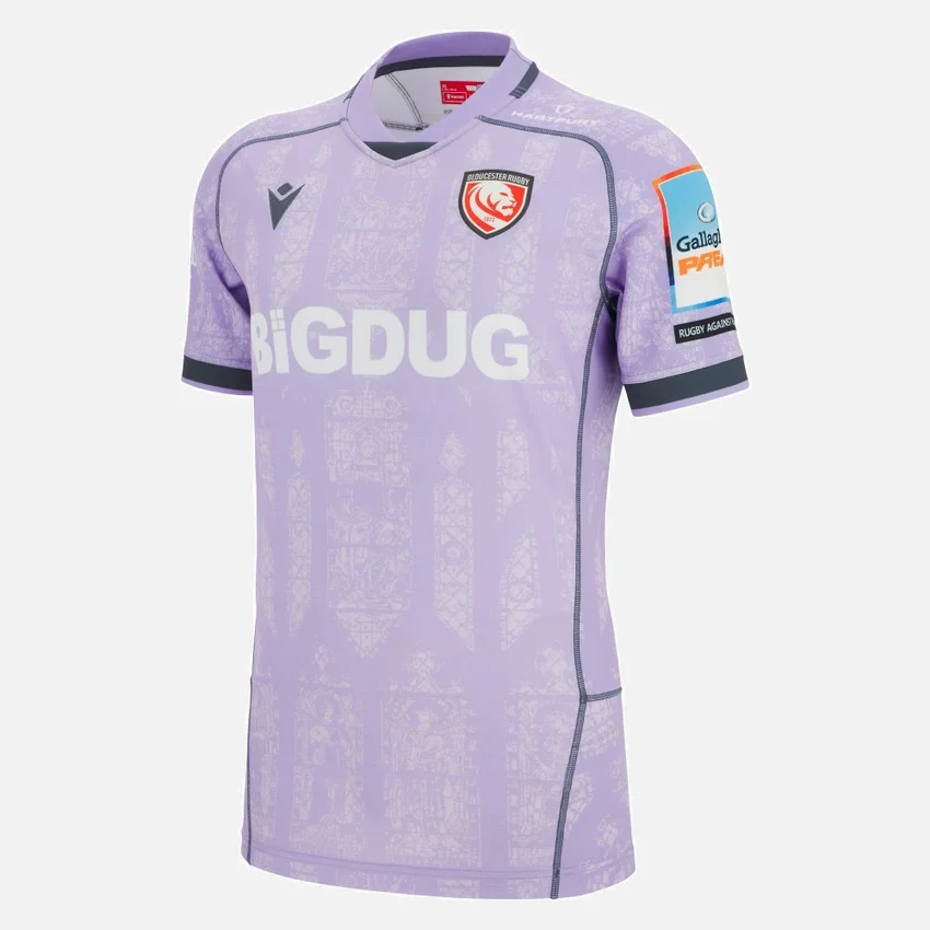Camicie da trasferta del Gloucester Rugby 2025/26 Camicie da trasferta del Gloucester Rugby 2025/26