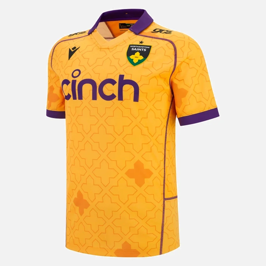 Camicie da trasferta in poliestere per adulti Northampton Saints 2025/26 Camicie da trasferta in poliestere per adulti Northampton Saints 2025/26