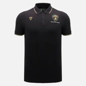 Camicie da uomo nera Automobili Lamborghini Squadra Corse