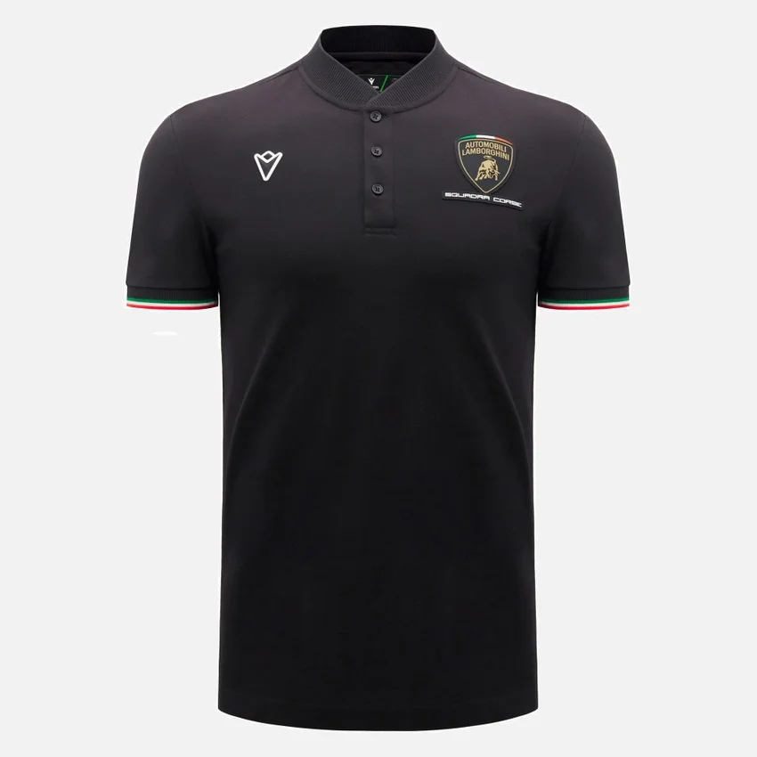 Camicie da uomo nera Automobili Lamborghini Squadra Corse Camicie da uomo nera Automobili Lamborghini Squadra Corse