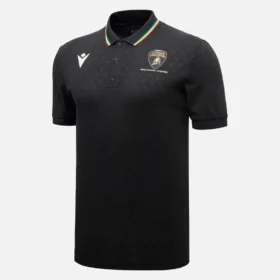 Camicie da uomo nera Automobili Lamborghini Squadra Corse