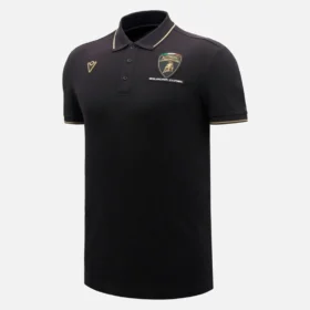 Camicie da uomo nera Automobili Lamborghini Squadra Corse
