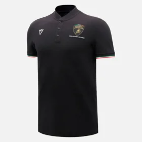 Camicie da uomo nera Automobili Lamborghini Squadra Corse