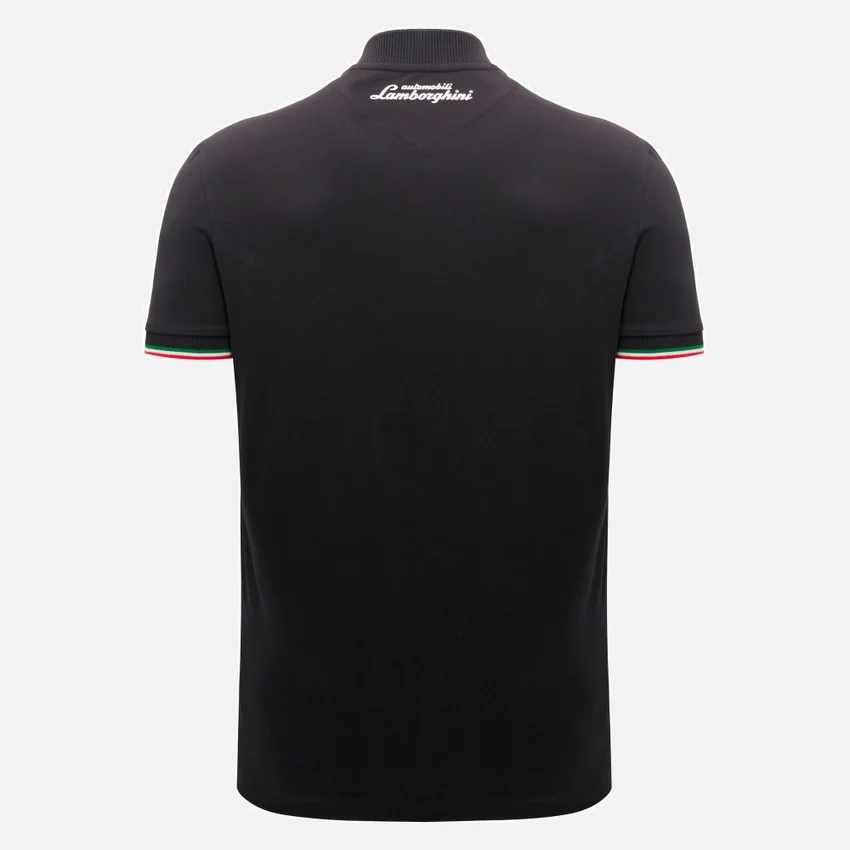 Camicie da uomo nera Automobili Lamborghini Squadra Corse Camicie da uomo nera Automobili Lamborghini Squadra Corse