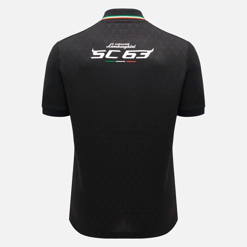Camicie da uomo nera Automobili Lamborghini Squadra Corse Camicie da uomo nera Automobili Lamborghini Squadra Corse