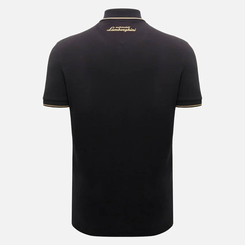 Camicie da uomo nera Automobili Lamborghini Squadra Corse Camicie da uomo nera Automobili Lamborghini Squadra Corse