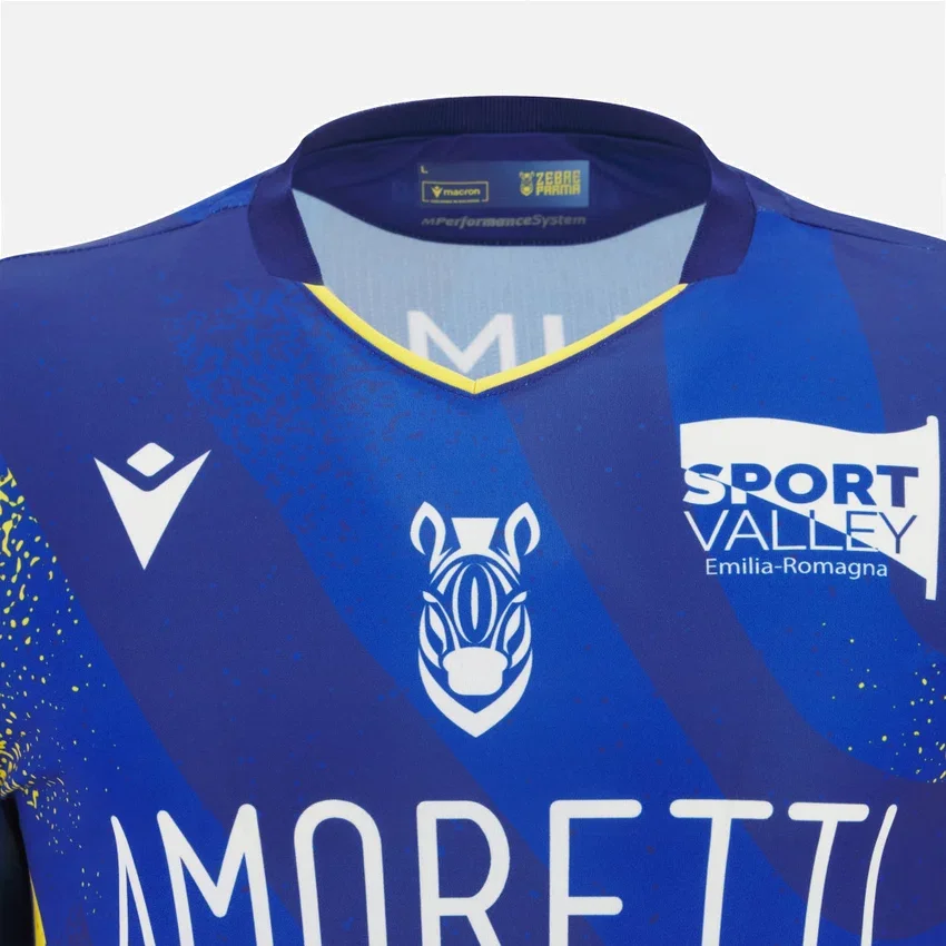 Camicie replica casalinghe per adulti Zebre Parma 2025/26 Camicie replica casalinghe per adulti Zebre Parma 2025/26