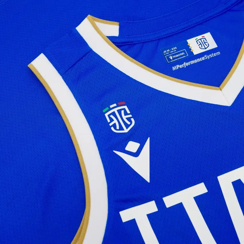 Canotte da trasferta Italbasket 2025/26 junior Canotte da trasferta Italbasket 2025/26 junior