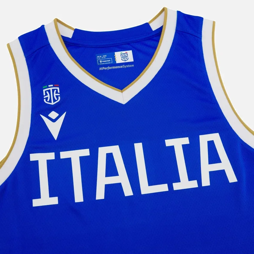 Canotte da trasferta Italbasket 2025/26 junior Canotte da trasferta Italbasket 2025/26 junior