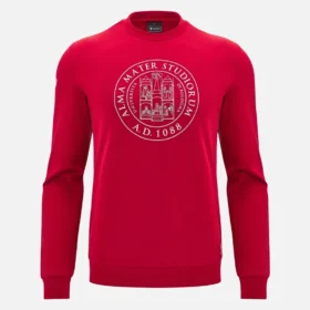 Collezione Unibo Felpa a girocollo rossa non spazzolata Senior