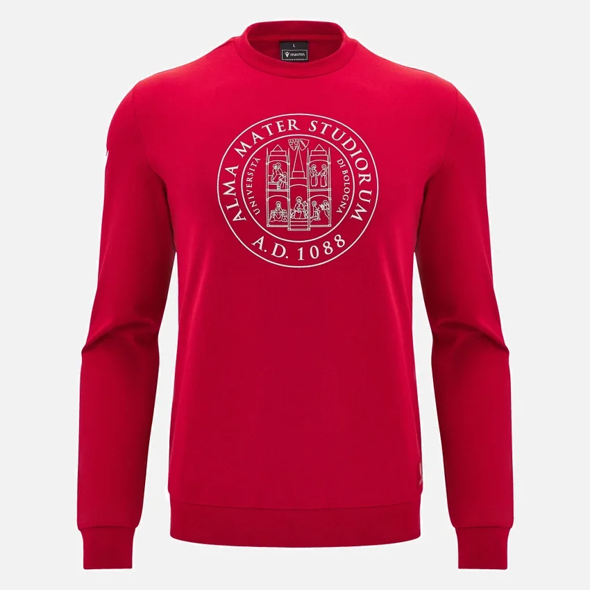 Collezione Unibo Felpa a girocollo rossa non spazzolata Senior Collezione Unibo Felpa a girocollo rossa non spazzolata Senior