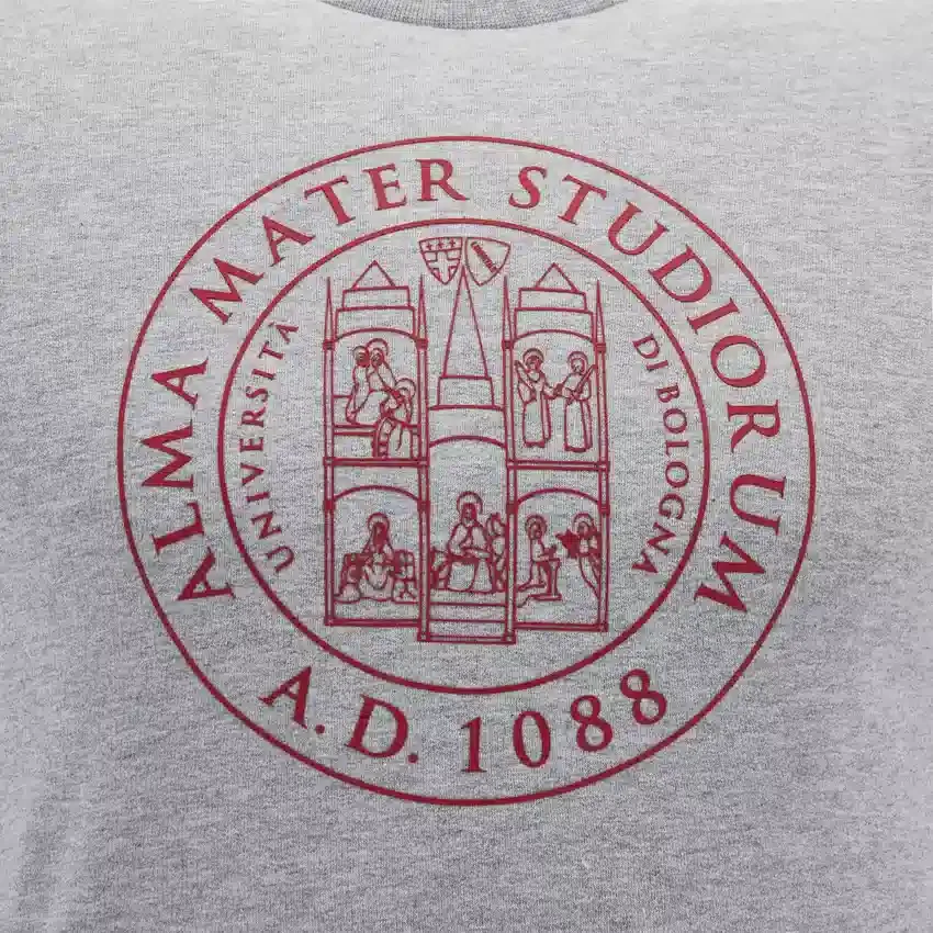 Collezione Unibo Felpa girocollo grigia melange non spazzolata Senior Collezione Unibo Felpa girocollo grigia melange non spazzolata Senior