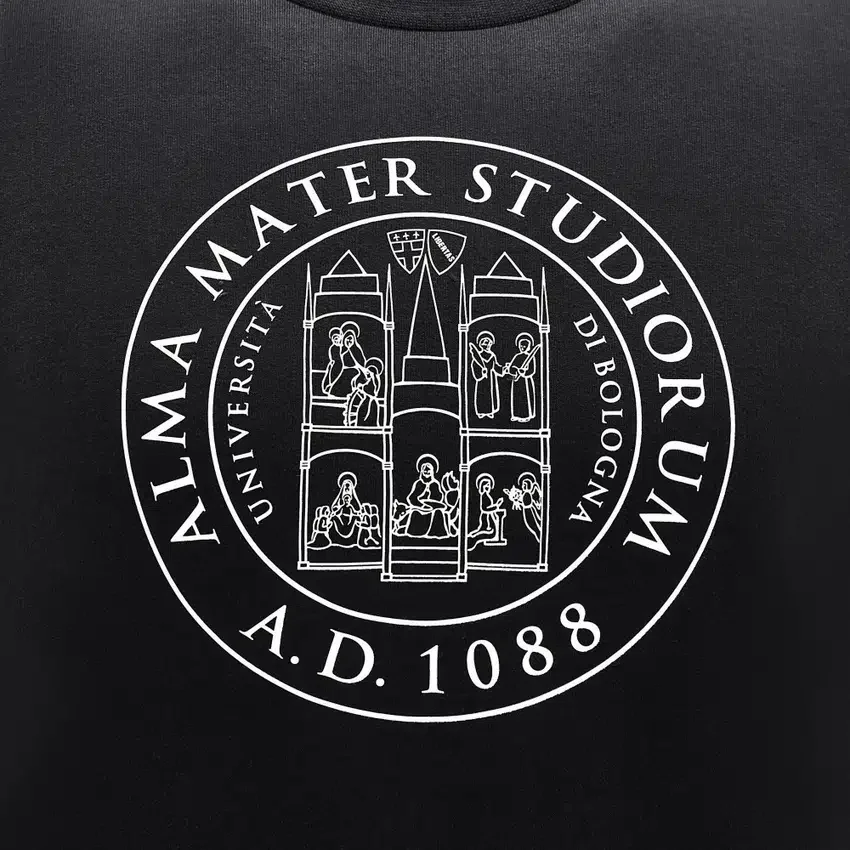 Collezione Unibo Felpa girocollo nera non spazzolata Senior Collezione Unibo Felpa girocollo nera non spazzolata Senior