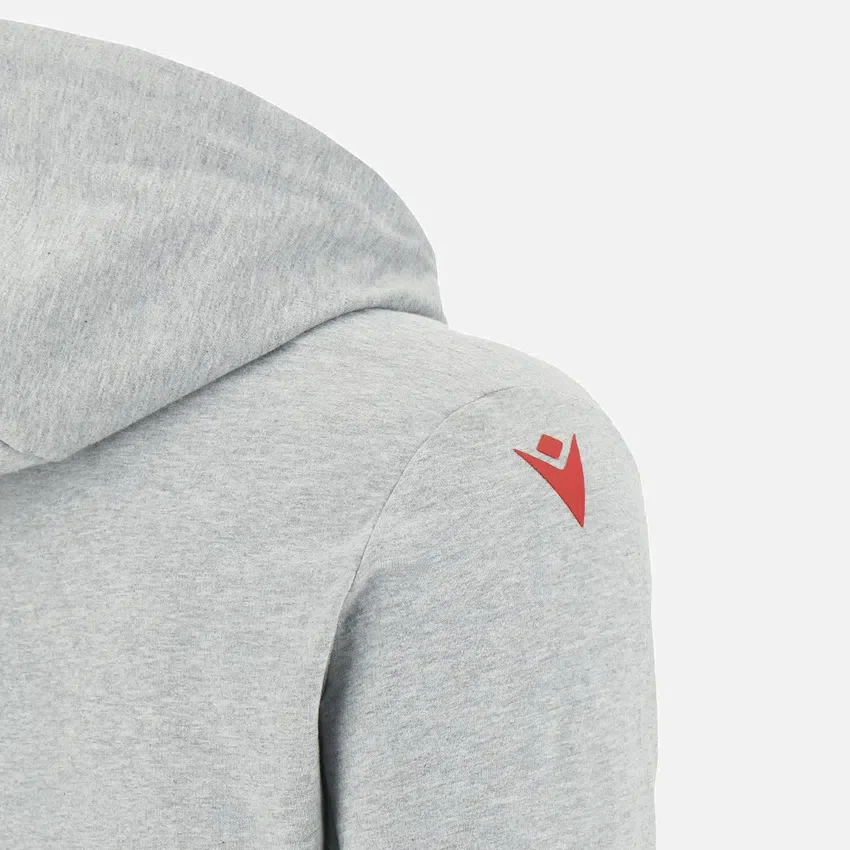 Collezione Unibo Felpe Con Cappuccio grigia melange spazzolata Senior Collezione Unibo Felpe Con Cappuccio grigia melange spazzolata Senior