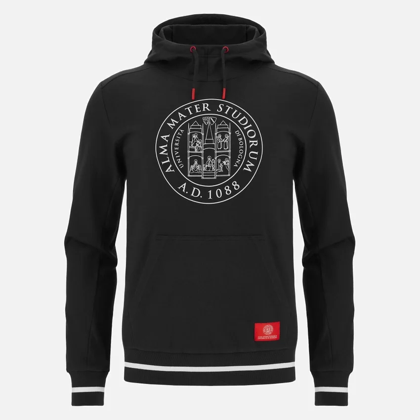 Collezione Unibo Felpe Con Cappuccio nere spazzolate Senior Collezione Unibo Felpe Con Cappuccio nere spazzolate Senior
