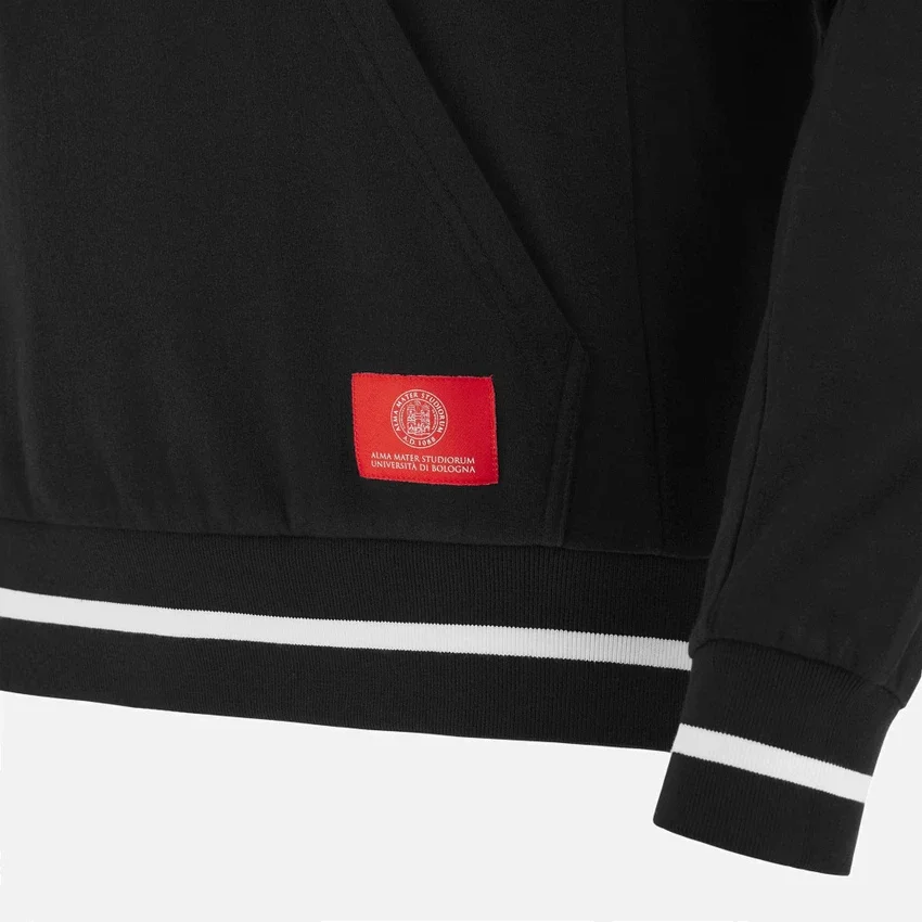 Collezione Unibo Felpe Con Cappuccio nere spazzolate Senior Collezione Unibo Felpe Con Cappuccio nere spazzolate Senior