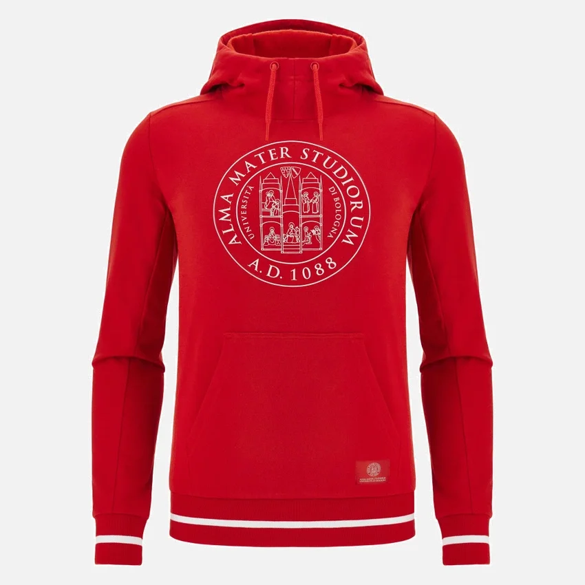 Collezione Unibo Felpe Con Cappuccio rosse spazzolate Senior Collezione Unibo Felpe Con Cappuccio rosse spazzolate Senior