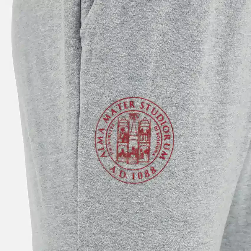 Collezione Unibo Pantaloni della tuta in felpa spazzolata grigio melange Senior Collezione Unibo Pantaloni della tuta in felpa spazzolata grigio melange Senior