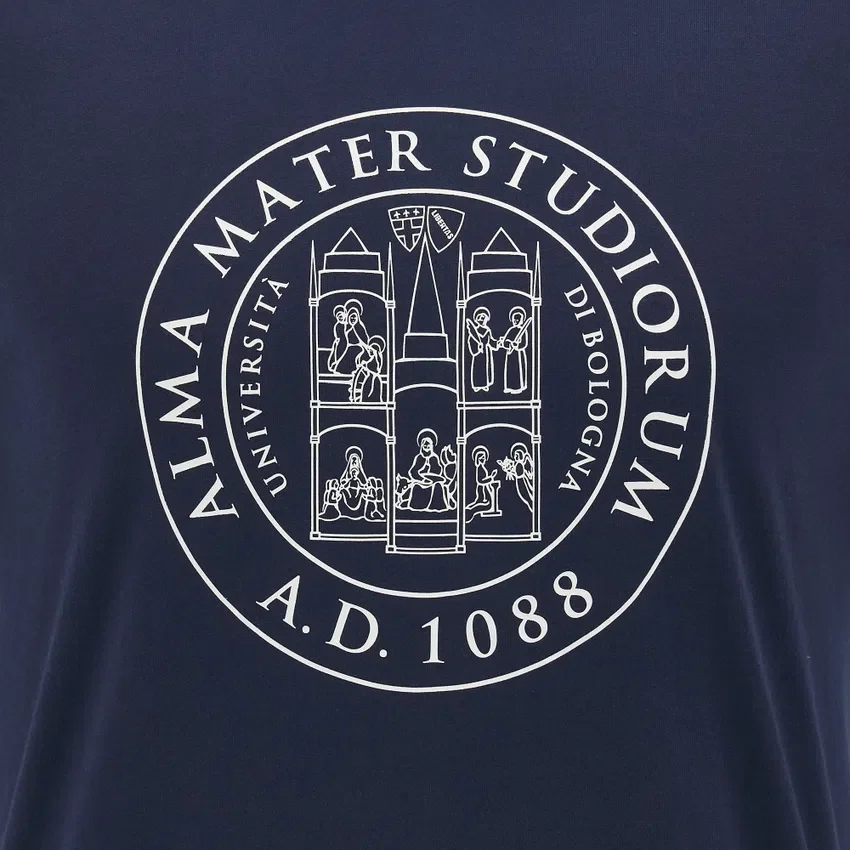 Collezione Unibo T-Shirt in cotone per adulti blu navy Collezione Unibo T-Shirt in cotone per adulti blu navy