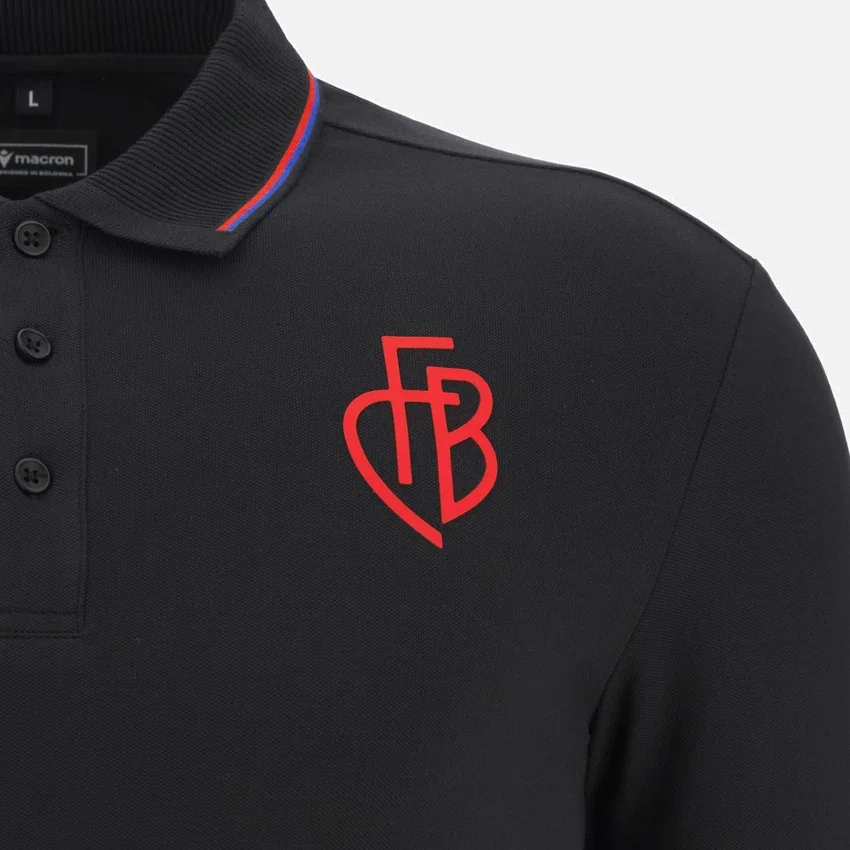 FC Basilea 2025/26 Polo in cotone per adulti in stile Athleisure FC Basilea 2025/26 Polo in cotone per adulti in stile Athleisure