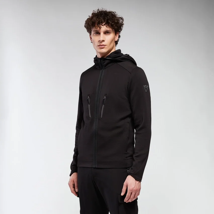 Felpa con cappuccio e zip integrale Awer Felpa con cappuccio e zip integrale Awer