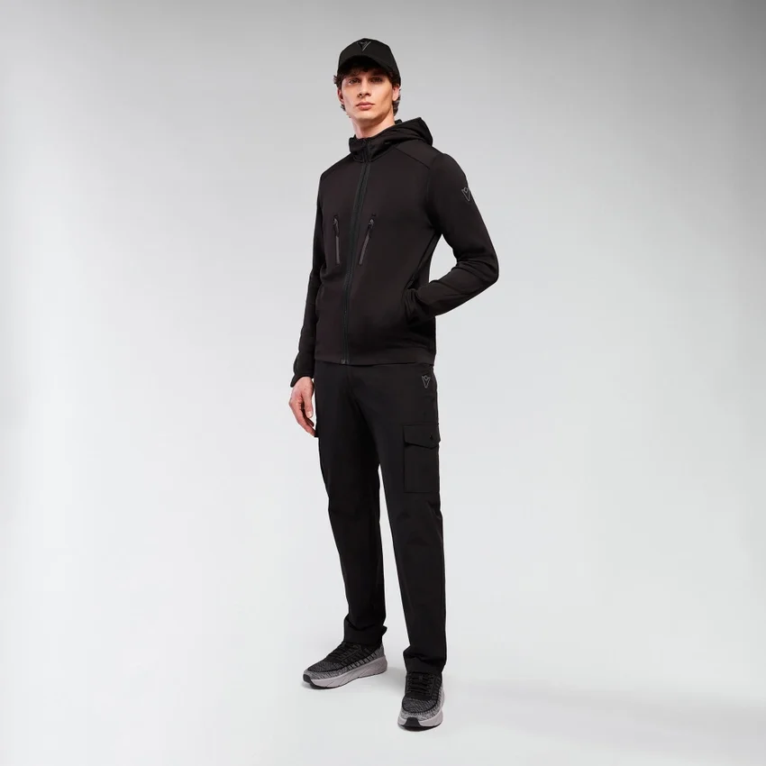 Felpa con cappuccio e zip integrale Awer Felpa con cappuccio e zip integrale Awer