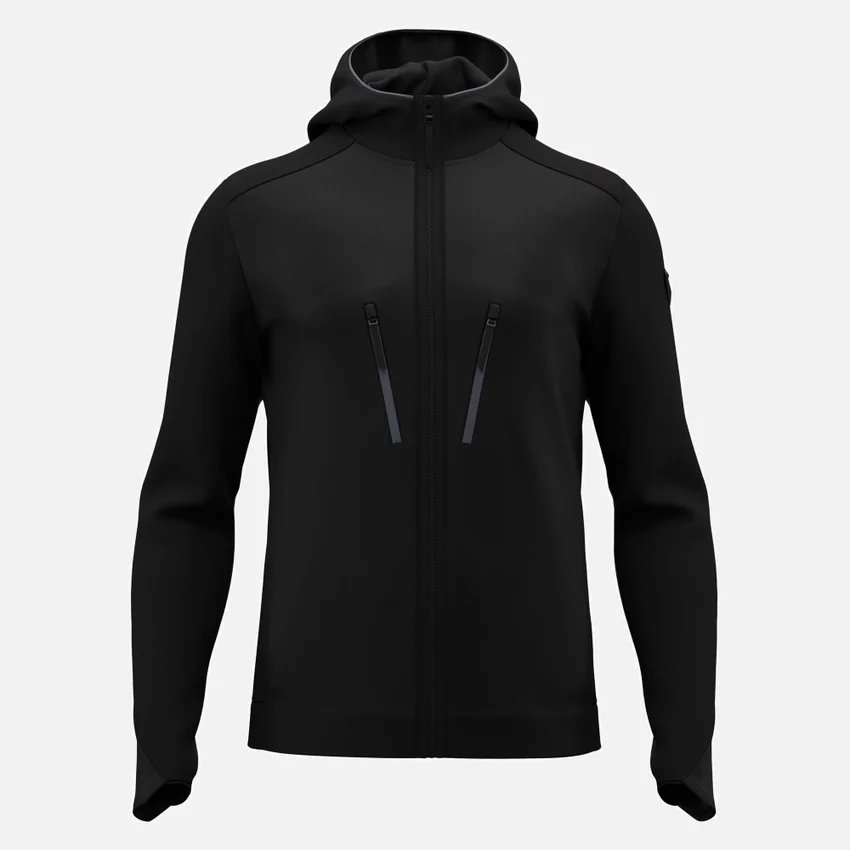 Felpa con cappuccio e zip integrale Awer Felpa con cappuccio e zip integrale Awer
