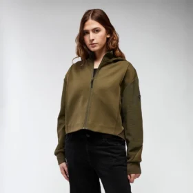 Felpa con cappuccio e zip integrale Bloom