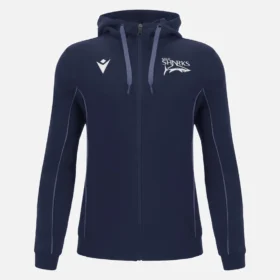 Felpa con cappuccio e zip integrale Sale Sharks 2025/26