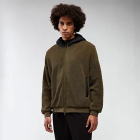 Felpa con cappuccio e zip integrale Sapporo Teddy