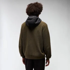Felpa con cappuccio e zip integrale Sapporo Teddy