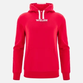 Felpa con cappuccio rossa Welsh Rugby 2025/26