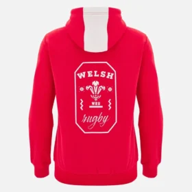 Felpa con cappuccio rossa Welsh Rugby 2025/26