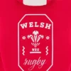 Felpa con cappuccio rossa Welsh Rugby 2025/26 Felpa con cappuccio rossa Welsh Rugby 2025/26