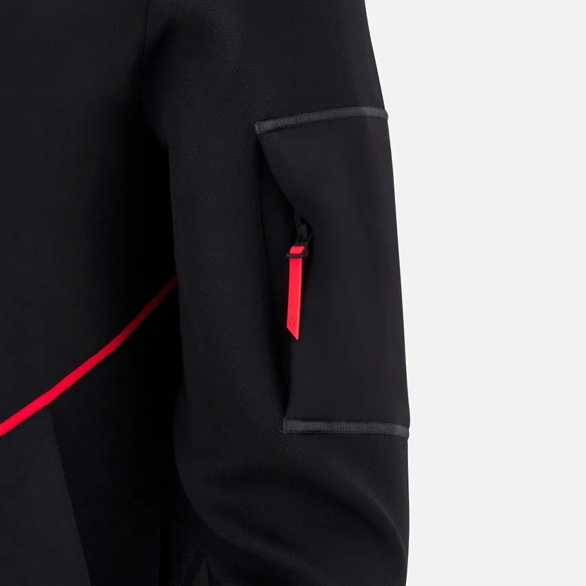 Felpa con cappuccio Welsh Rugby 2025/26 Black Athleisure Tech Felpa con cappuccio Welsh Rugby 2025/26 Black Athleisure Tech